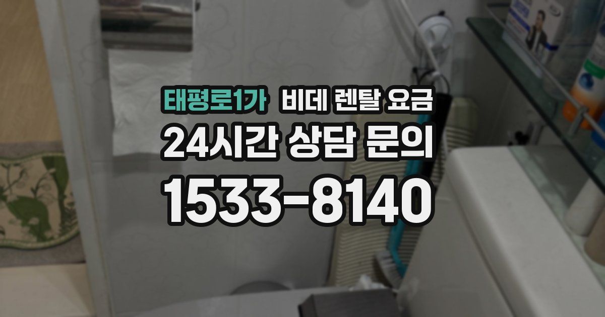 태평로1가 비데 렌탈 요금
