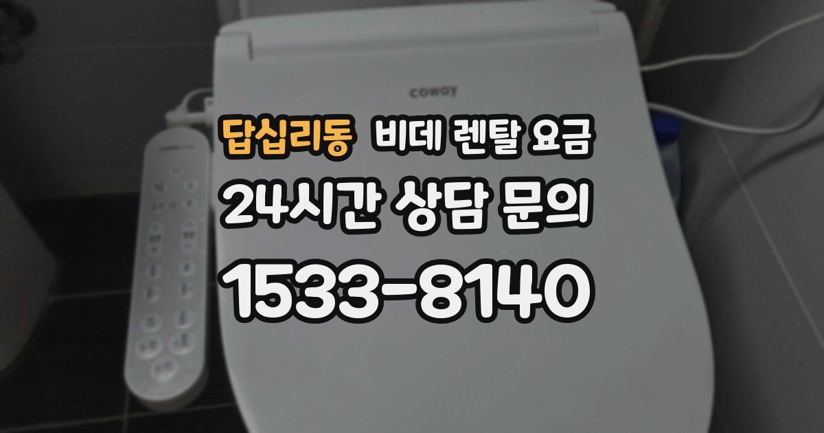 답십리동 비데 렌탈 요금