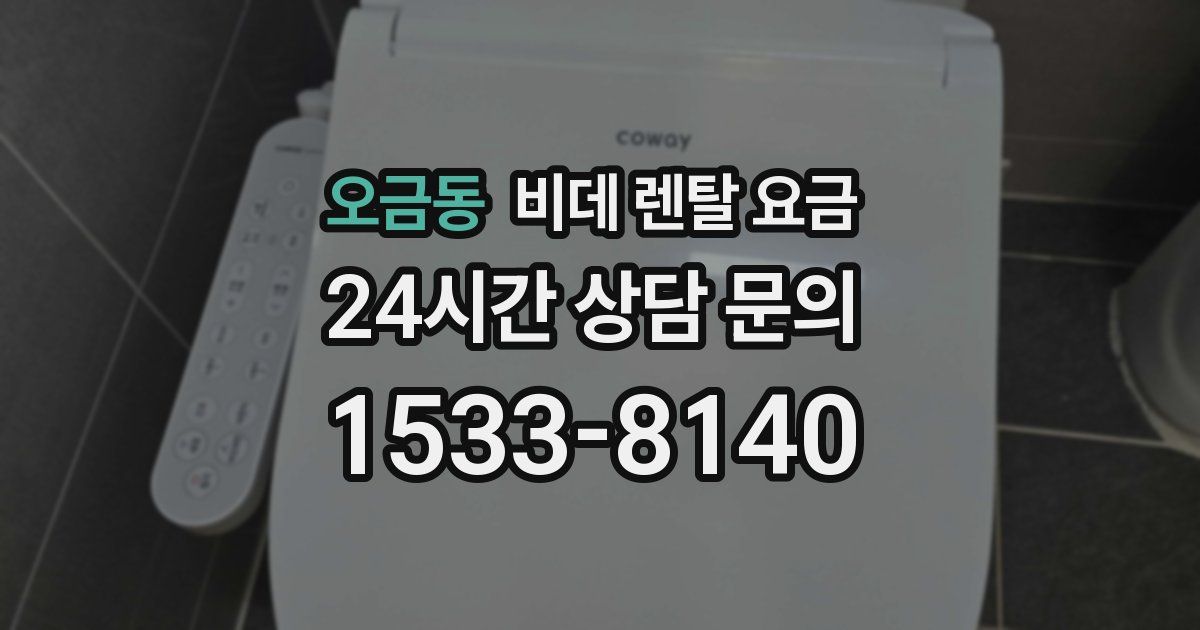 오금동 비데 렌탈 요금