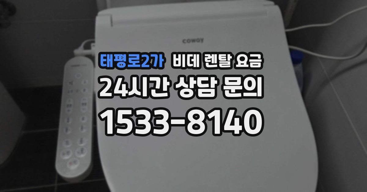 태평로2가 비데 렌탈 요금