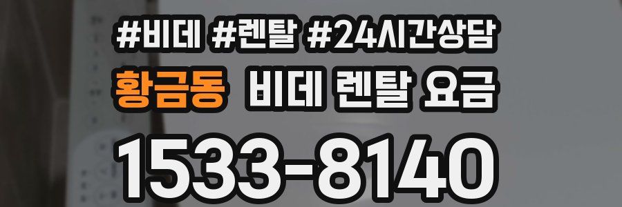 황금동 비데 렌탈 요금
