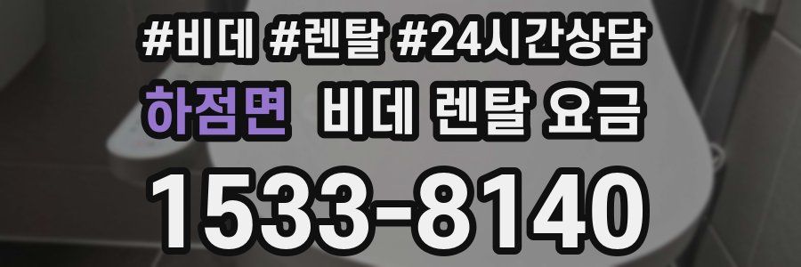 하점면 비데 렌탈 요금