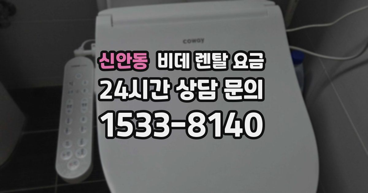 신안동 비데 렌탈 요금