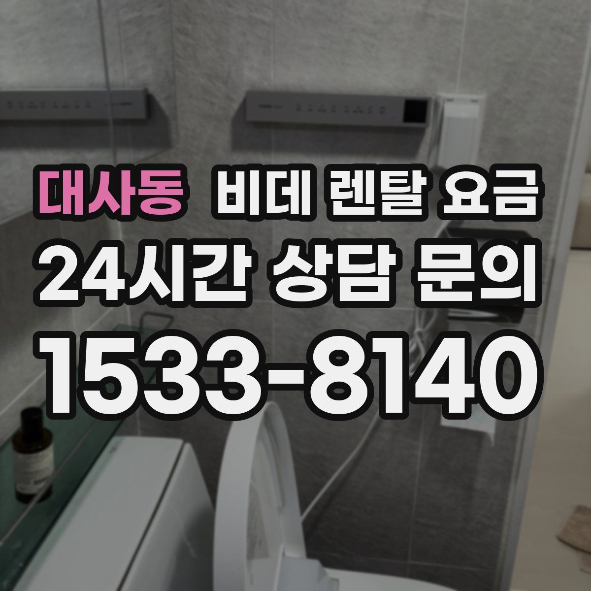 대사동 비데 렌탈 요금