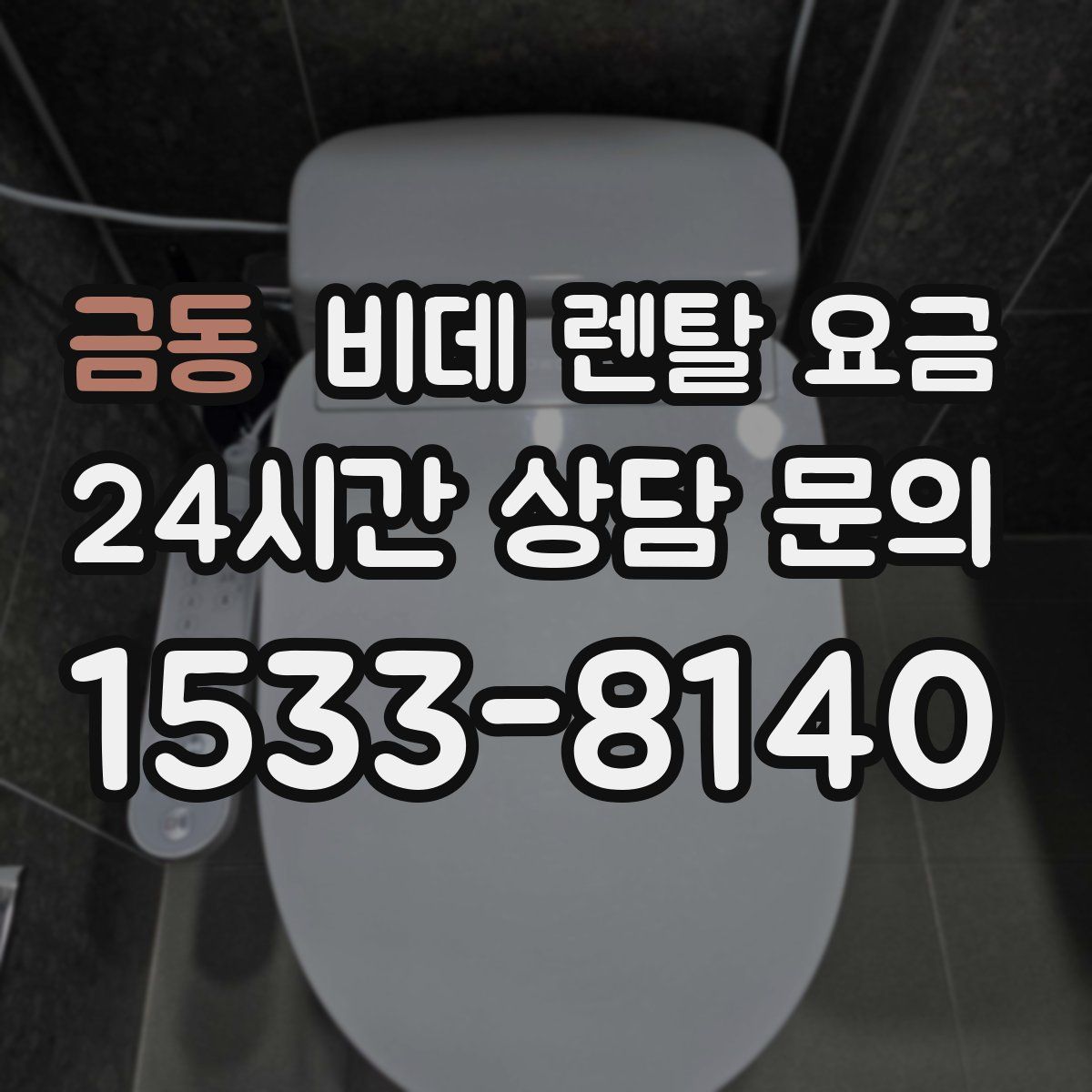금동 비데 렌탈 요금