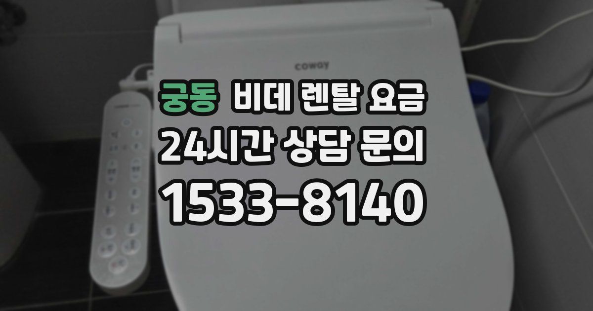 궁동 비데 렌탈 요금