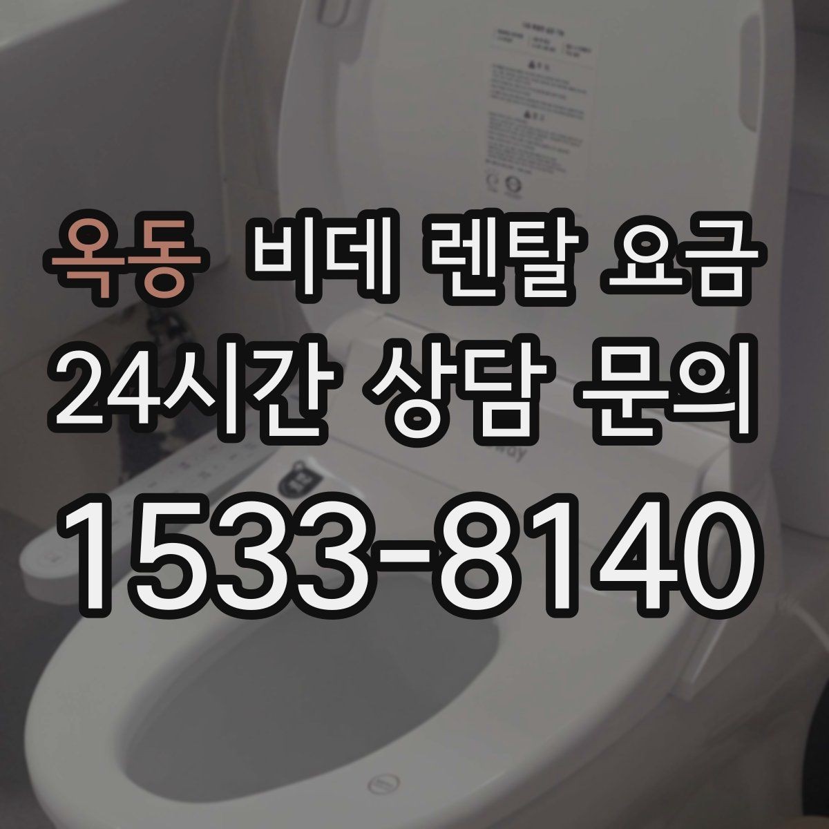 옥동 비데 렌탈 요금 비교할 때 설치 지원 범위도 함께 보기