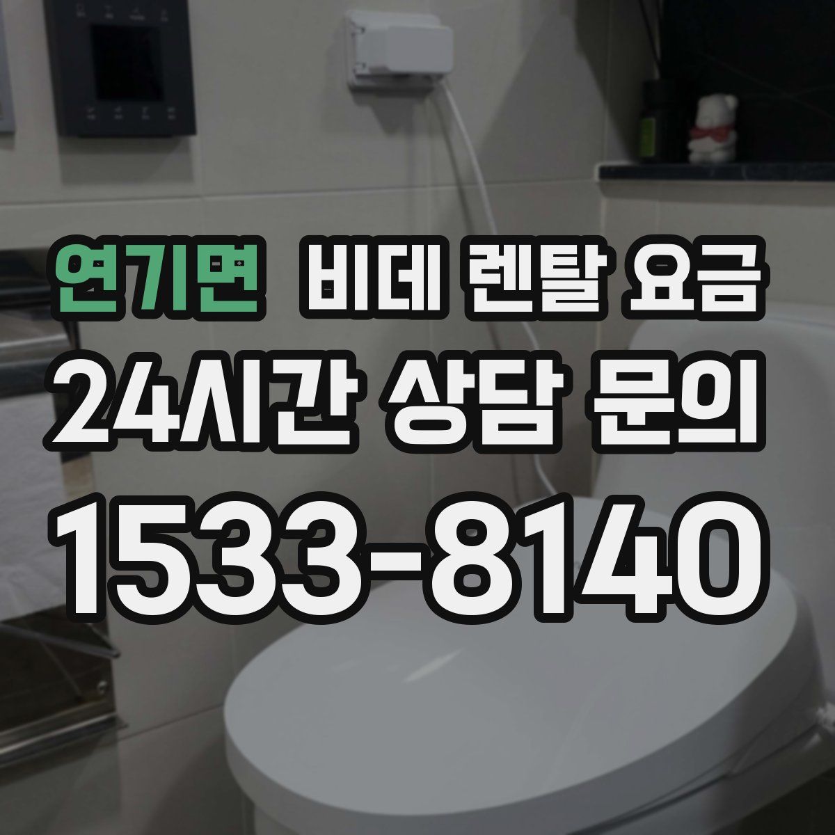 연기면 비데 렌탈 요금