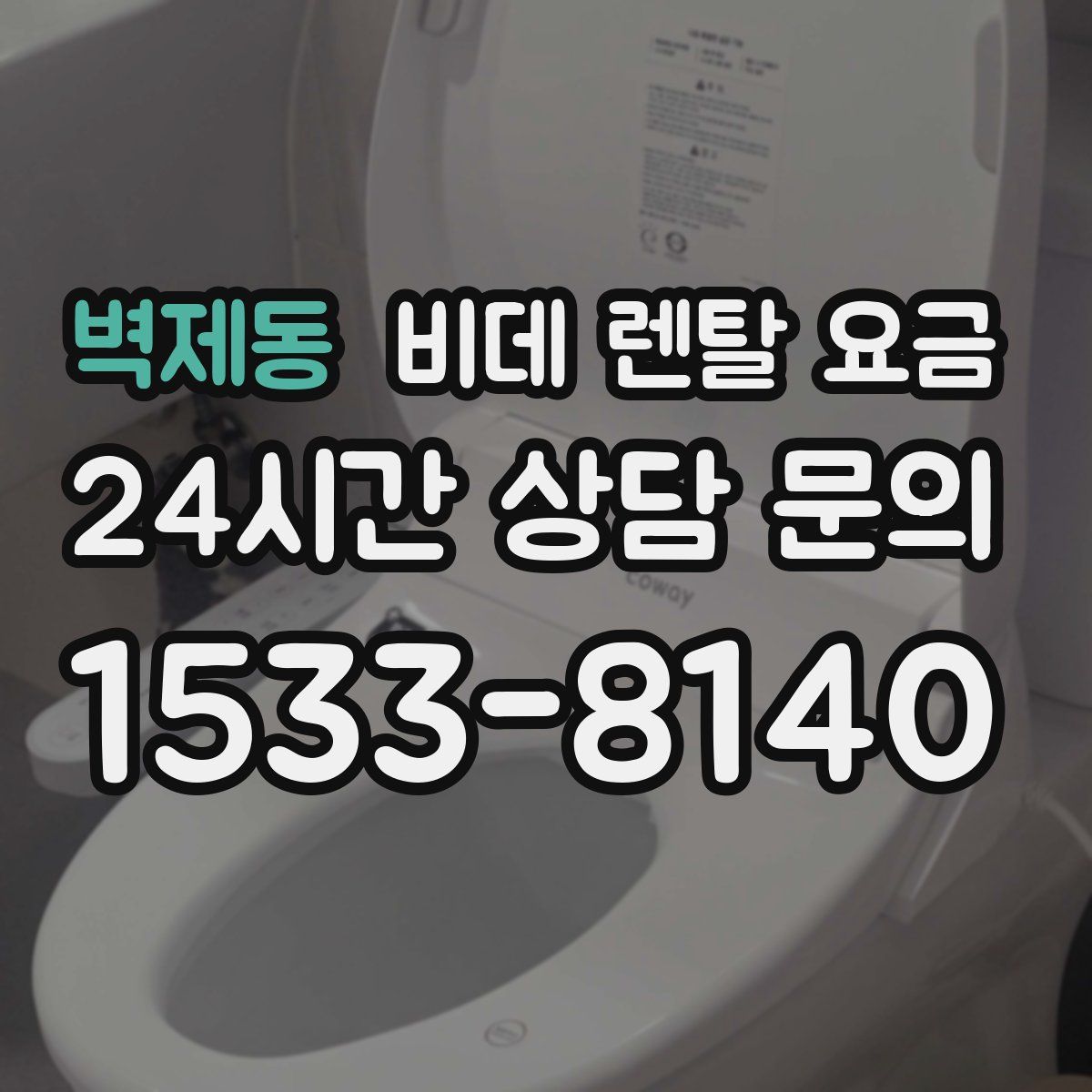 벽제동 비데 렌탈 요금