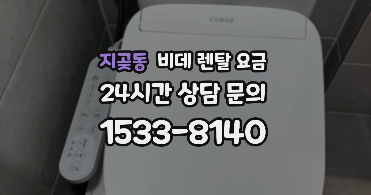 지곶동 비데 렌탈 요금