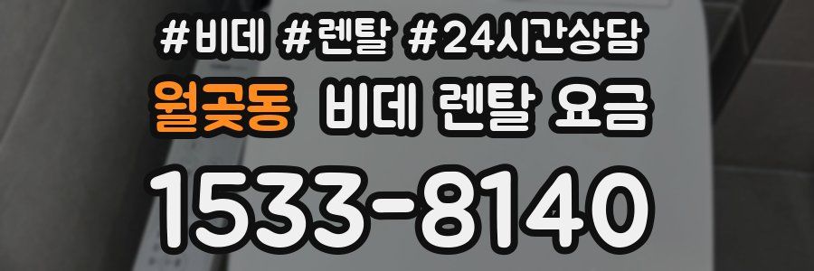 월곶동 비데 렌탈 요금