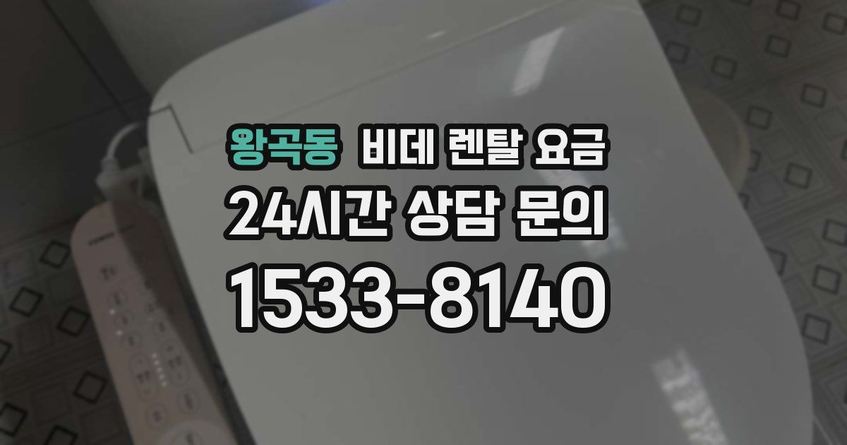 왕곡동 비데 렌탈 요금
