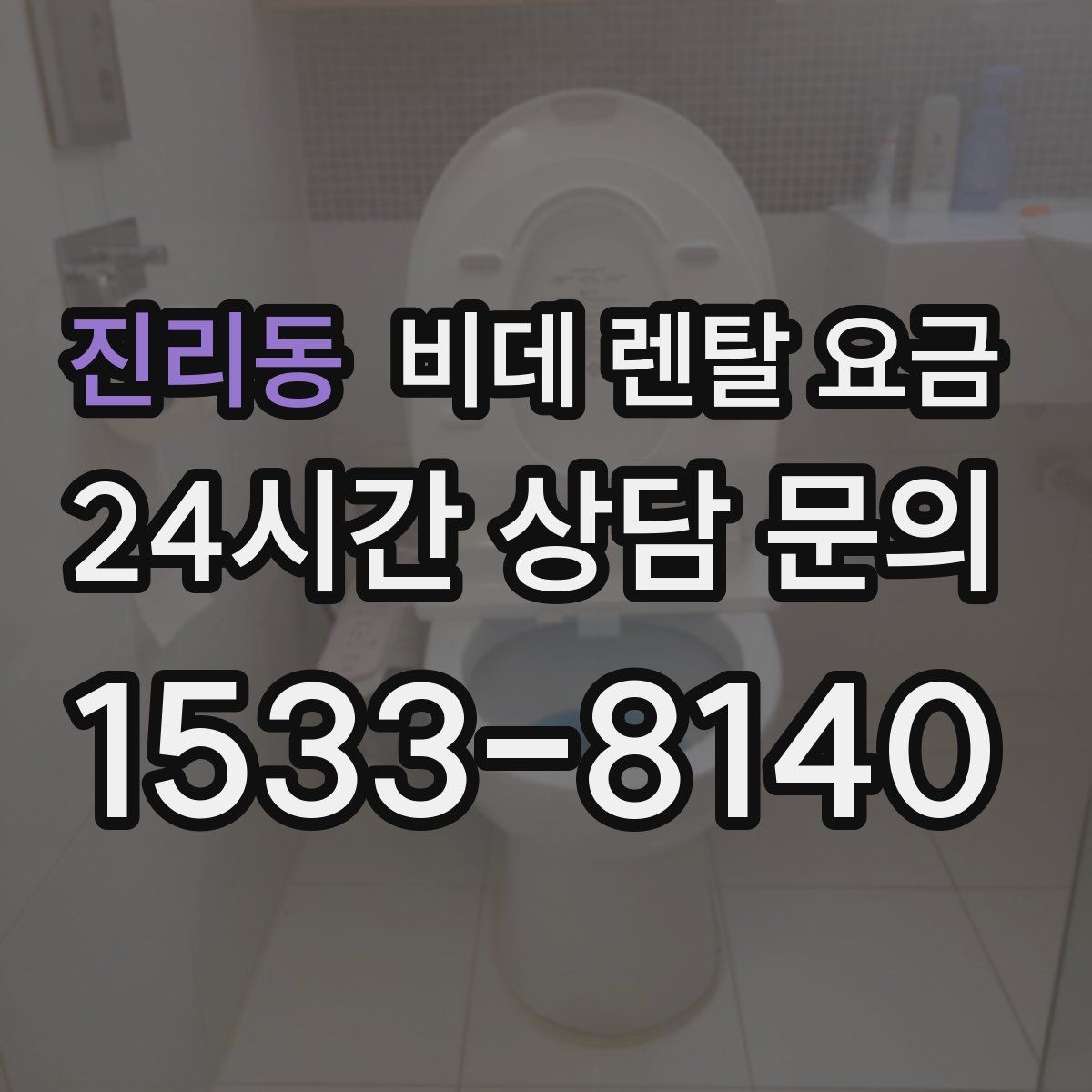 진리동 비데 렌탈 요금