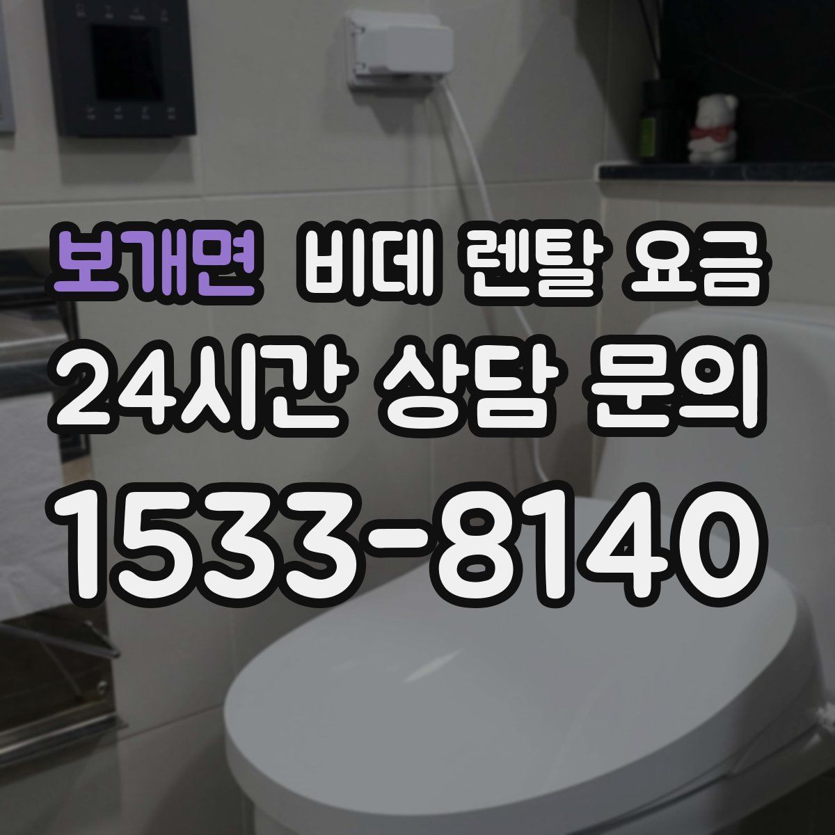 보개면 비데 렌탈 요금