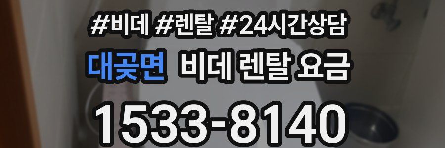 대곶면 비데 렌탈 요금