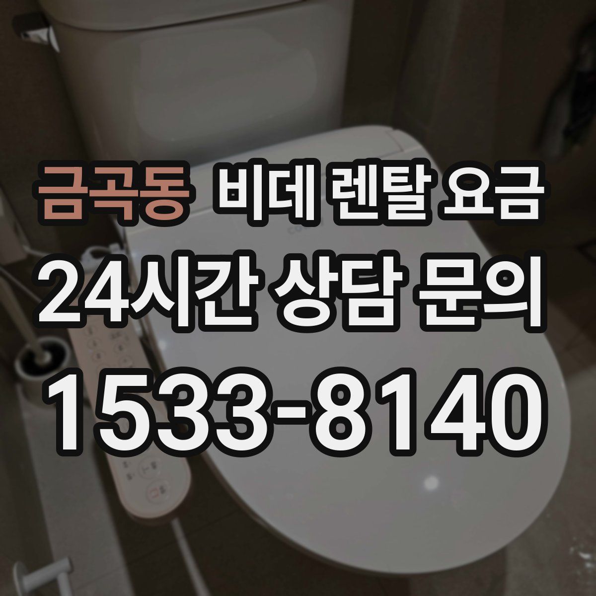 금곡동 비데 렌탈 요금