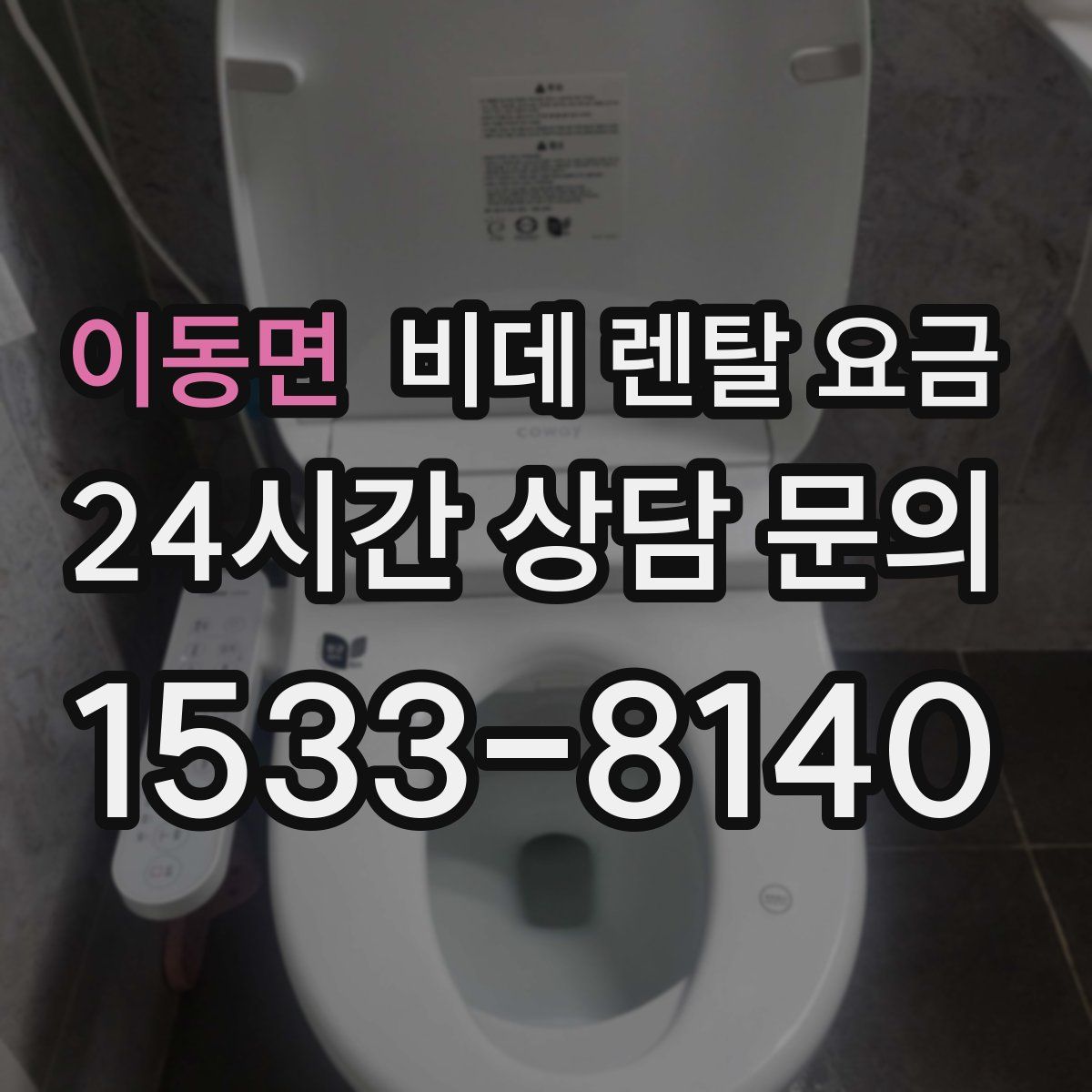 이동면 비데 렌탈 요금