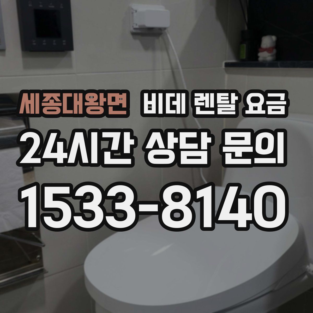세종대왕면 비데 렌탈 요금
