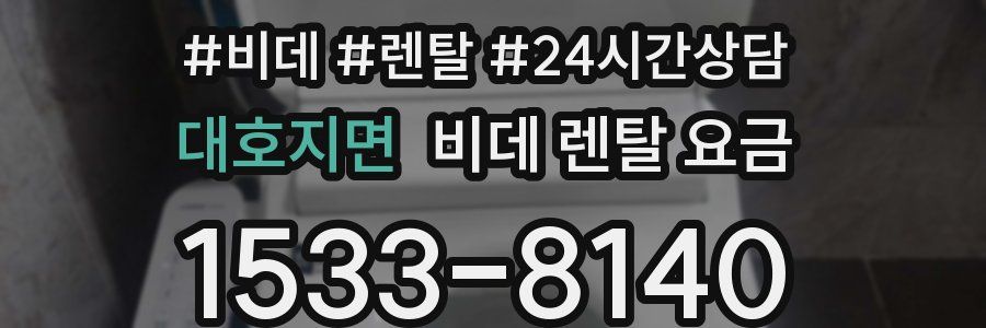 대호지면 비데 렌탈 요금