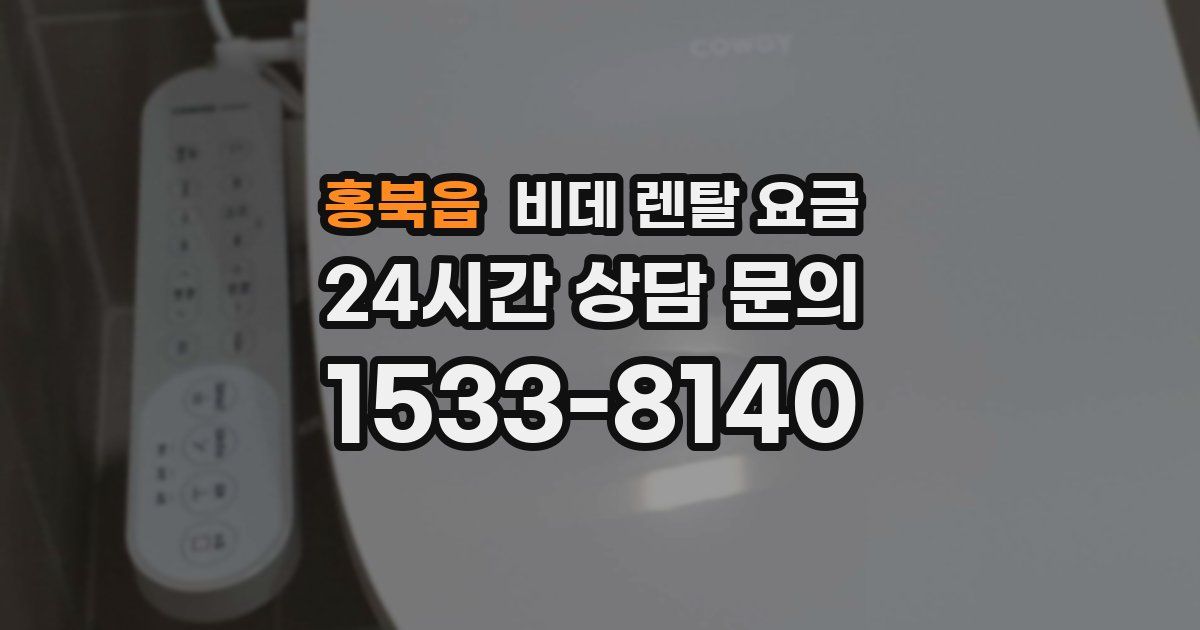 홍북읍 비데 렌탈 요금