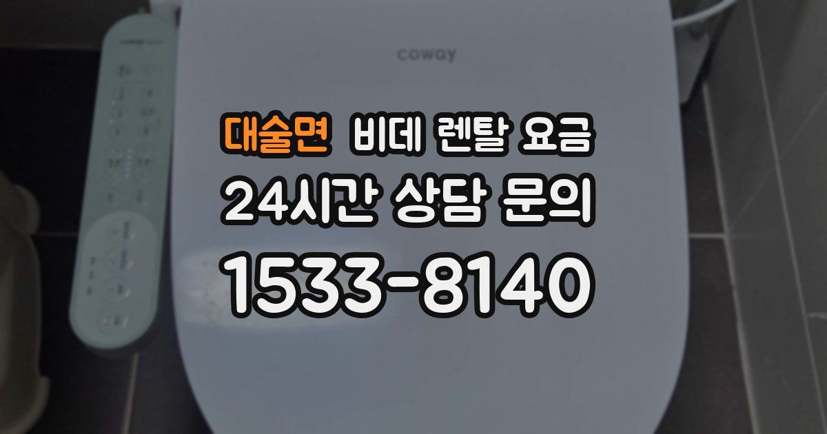 대술면 비데 렌탈 요금