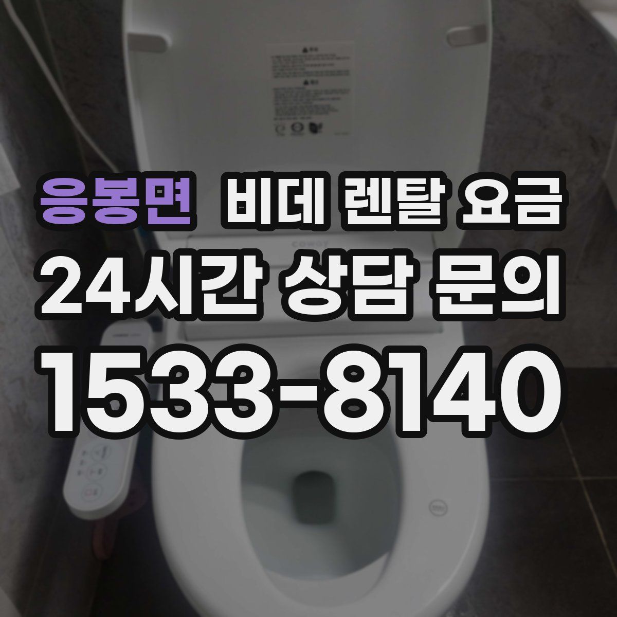 응봉면 비데 렌탈 요금