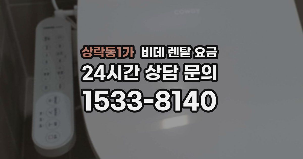 상락동1가 비데 렌탈 요금