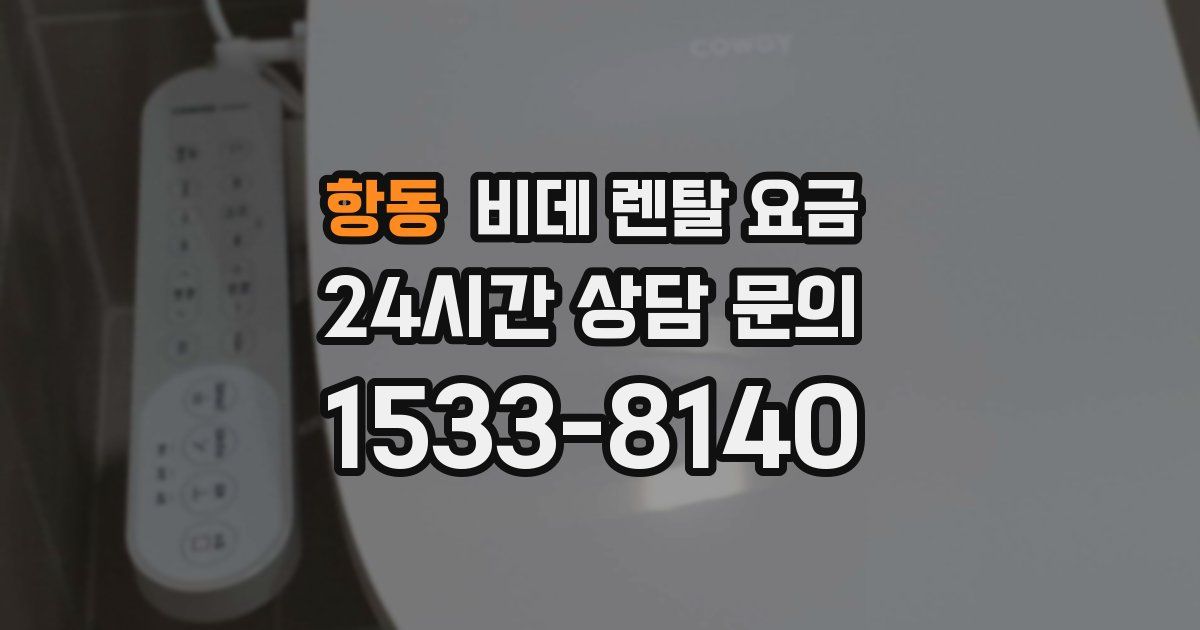 항동 비데 렌탈 요금