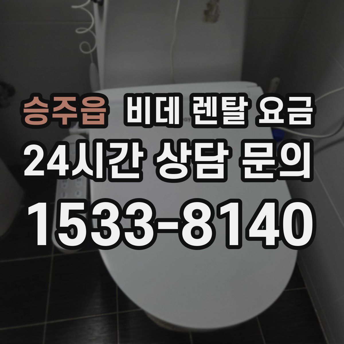 승주읍 비데 렌탈 요금