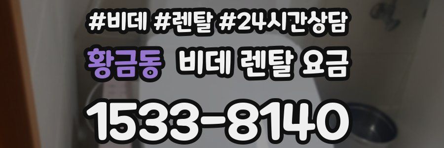 황금동 비데 렌탈 요금