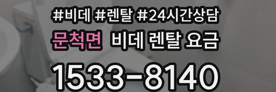 문척면 비데 렌탈 요금
