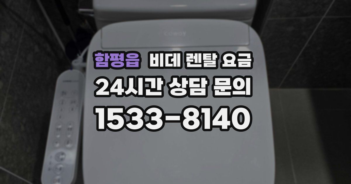 함평읍 비데 렌탈 요금