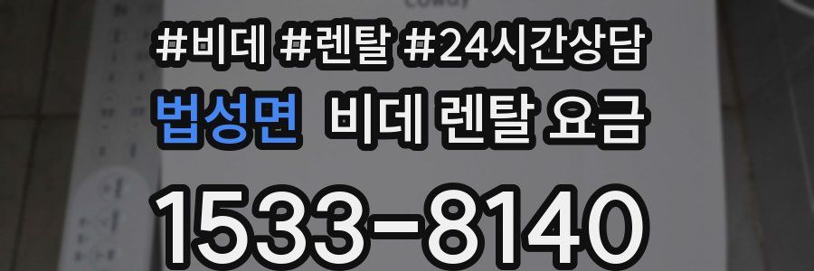 법성면 비데 렌탈 요금