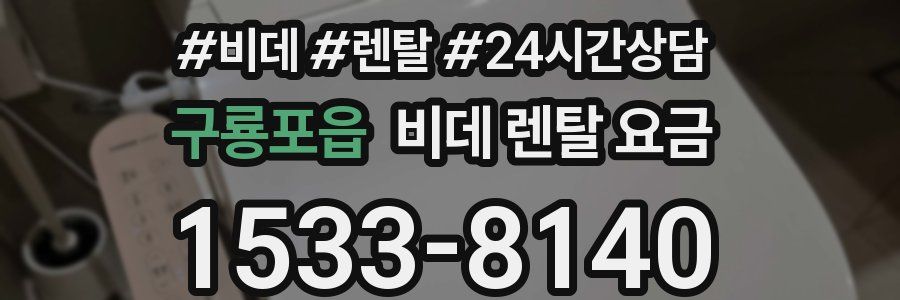 구룡포읍 비데 렌탈 요금