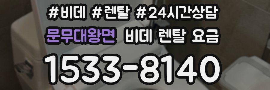 문무대왕면 비데 렌탈 요금
