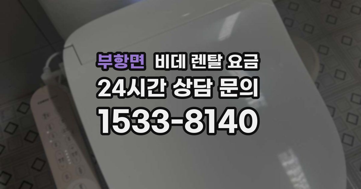 부항면 비데 렌탈 요금