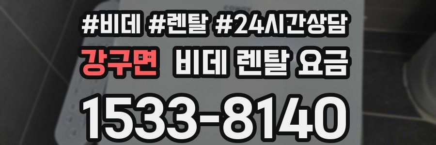 강구면 비데 렌탈 요금
