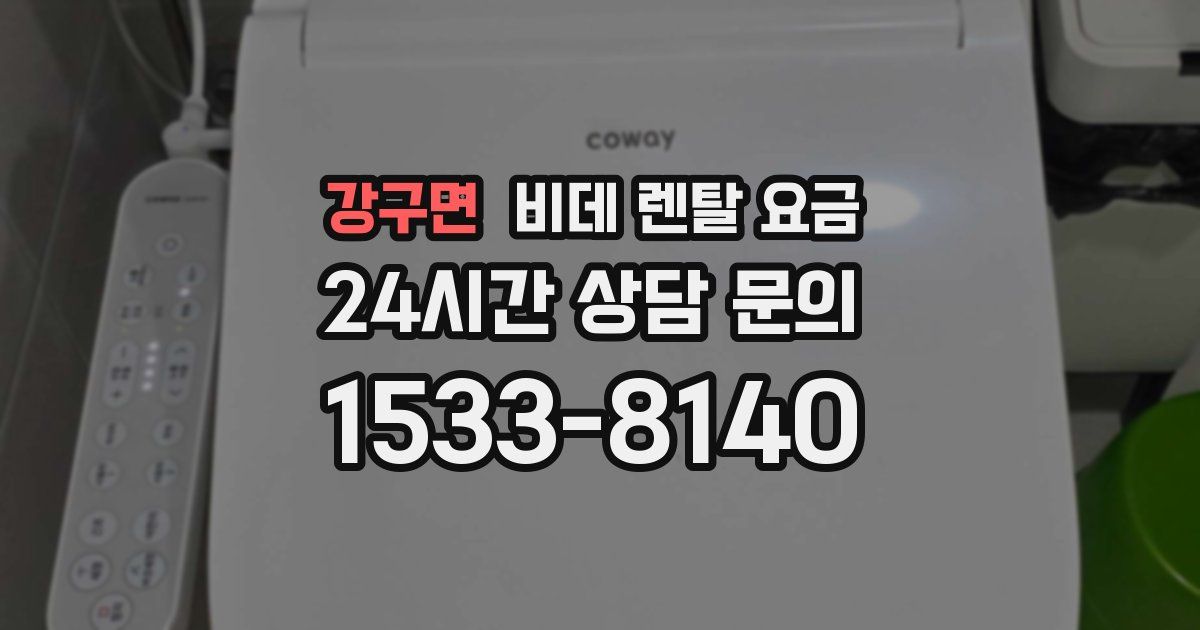 강구면 비데 렌탈 요금