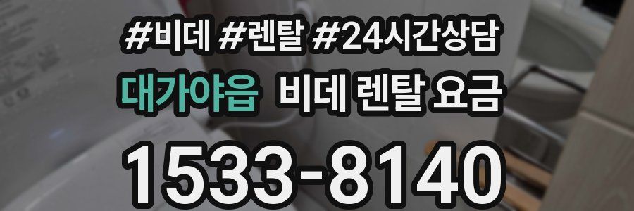 대가야읍 비데 렌탈 요금