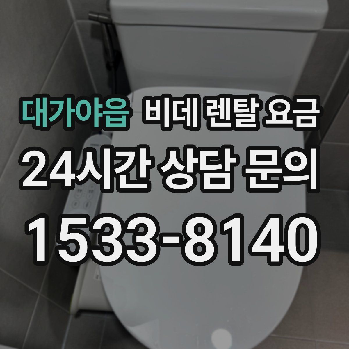 대가야읍 비데 렌탈 요금