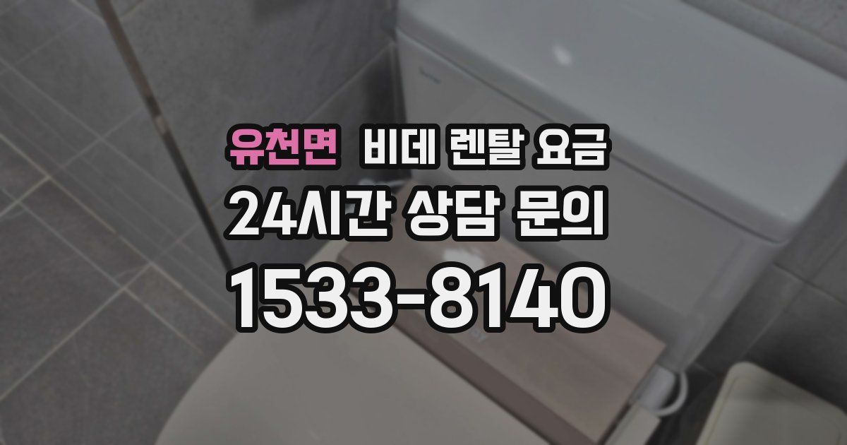 유천면 비데 렌탈 요금