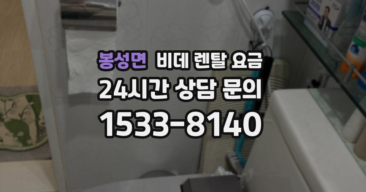 봉성면 비데 렌탈 요금