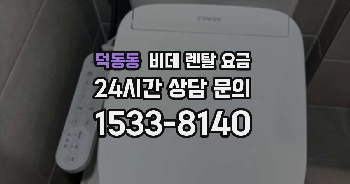 덕동동 비데 렌탈 요금