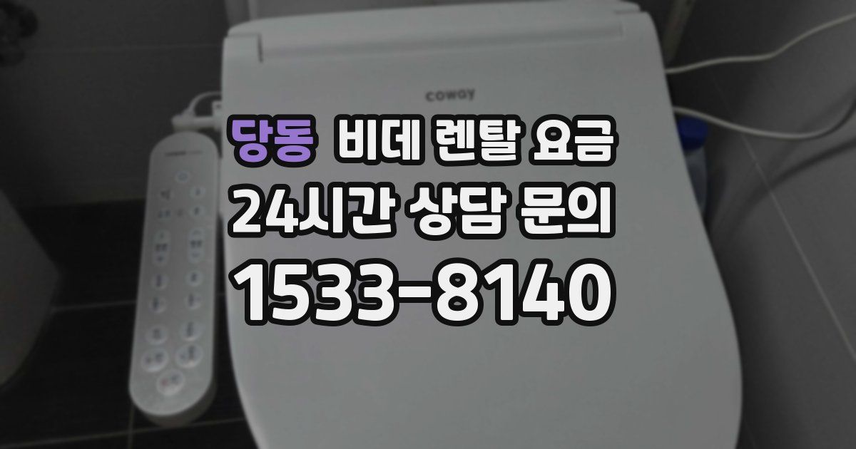 당동 비데 렌탈 요금