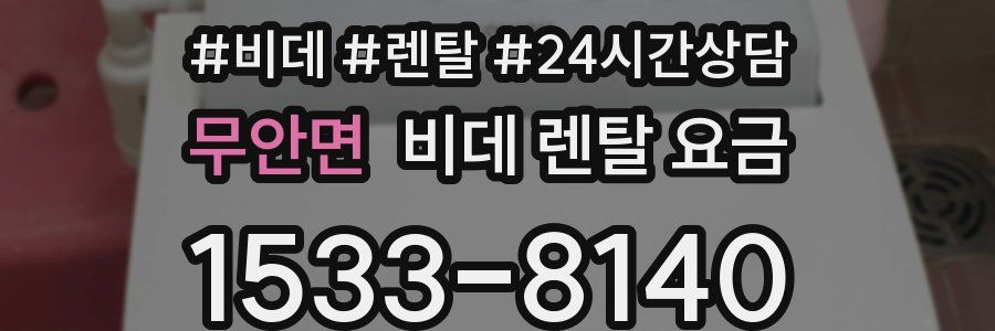 무안면 비데 렌탈 요금