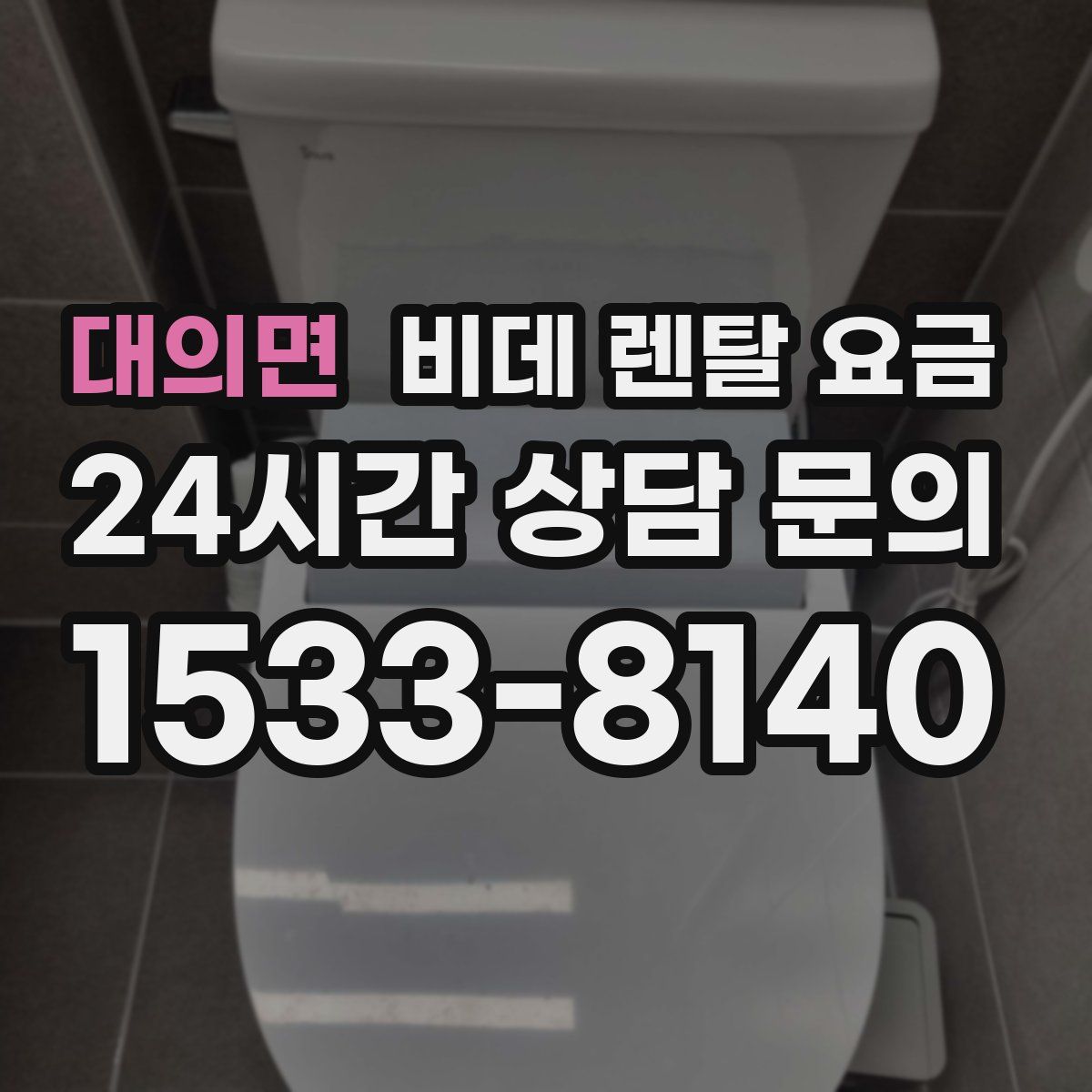 대의면 비데 렌탈 요금