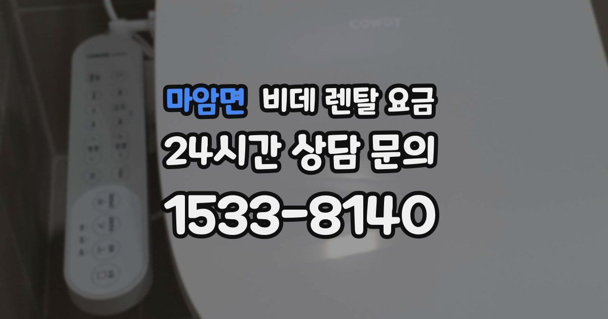 마암면 비데 렌탈 요금