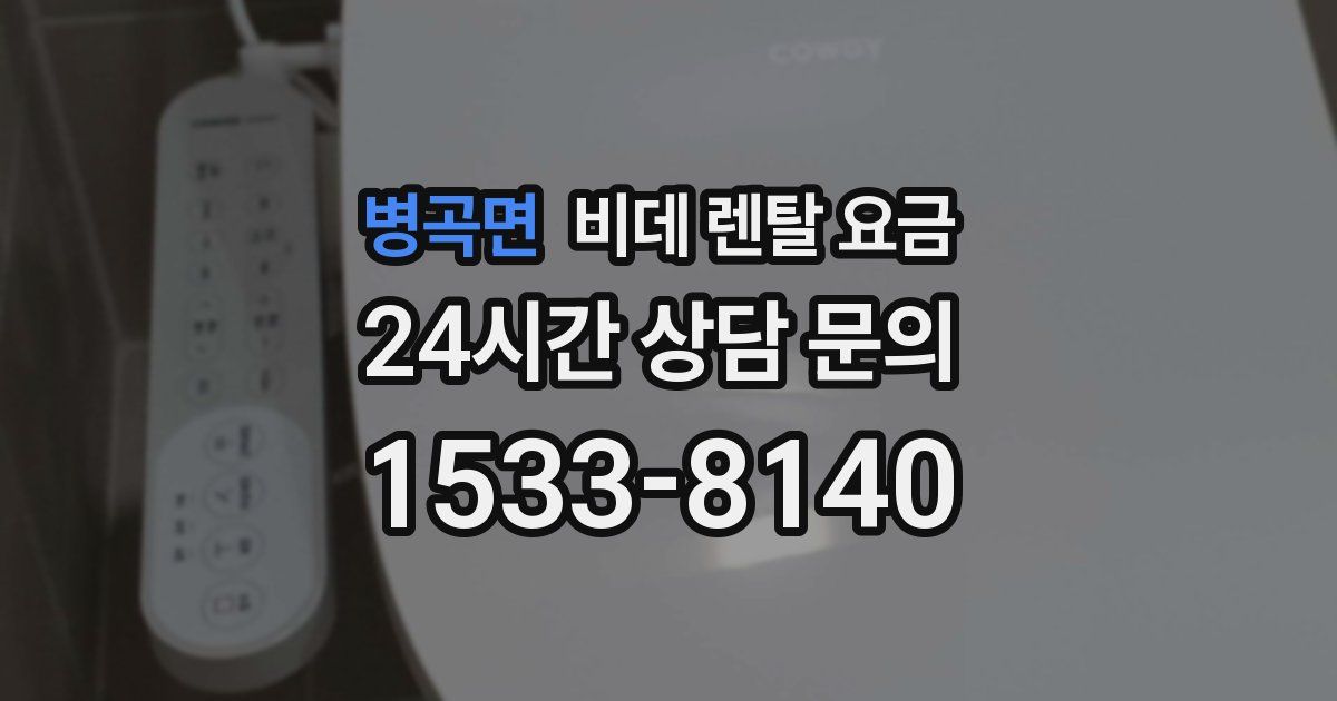 병곡면 비데 렌탈 요금