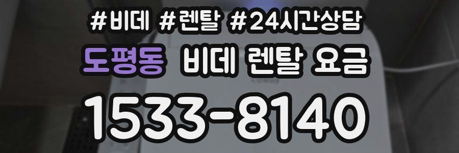 도평동 비데 렌탈 요금