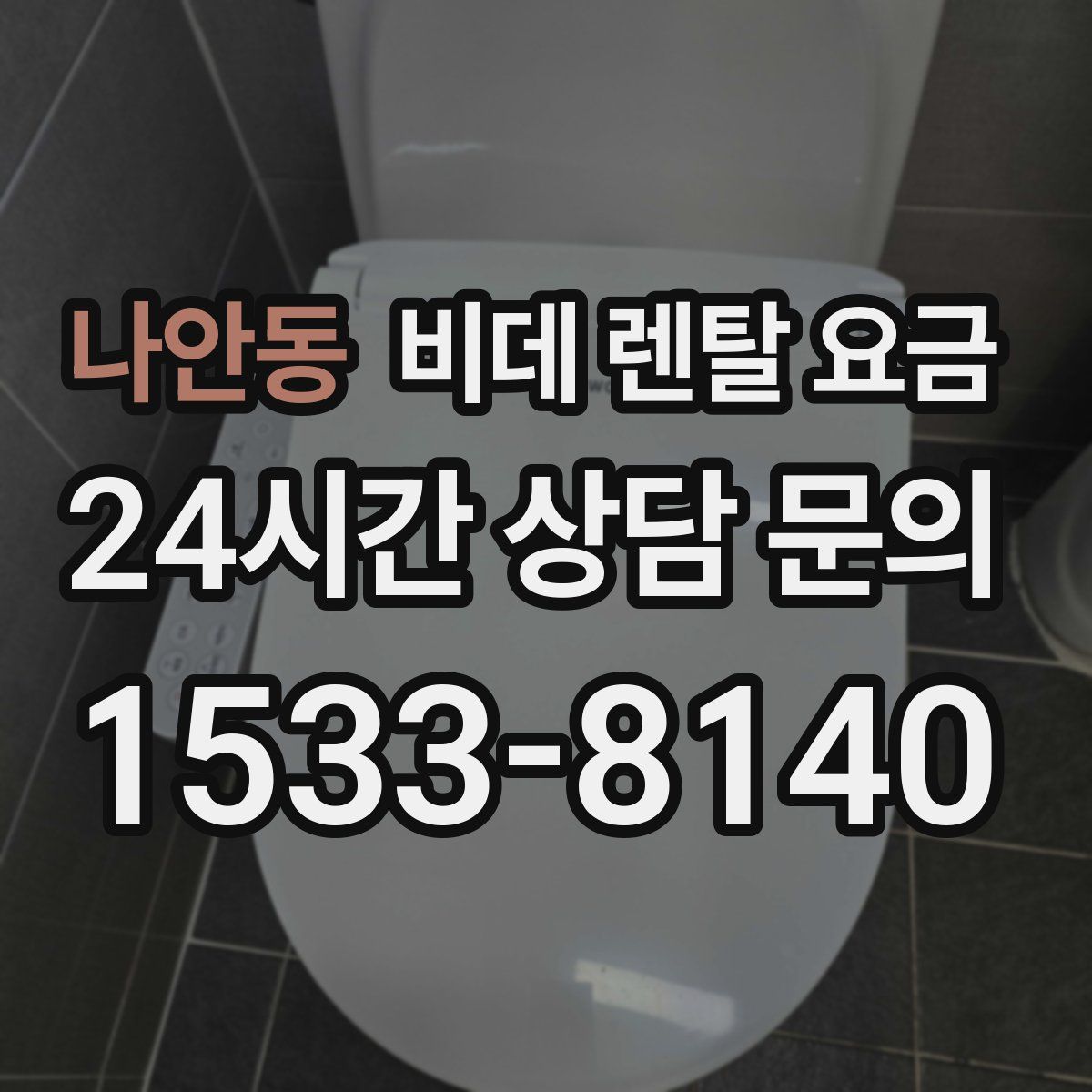 나안동 비데 렌탈 요금